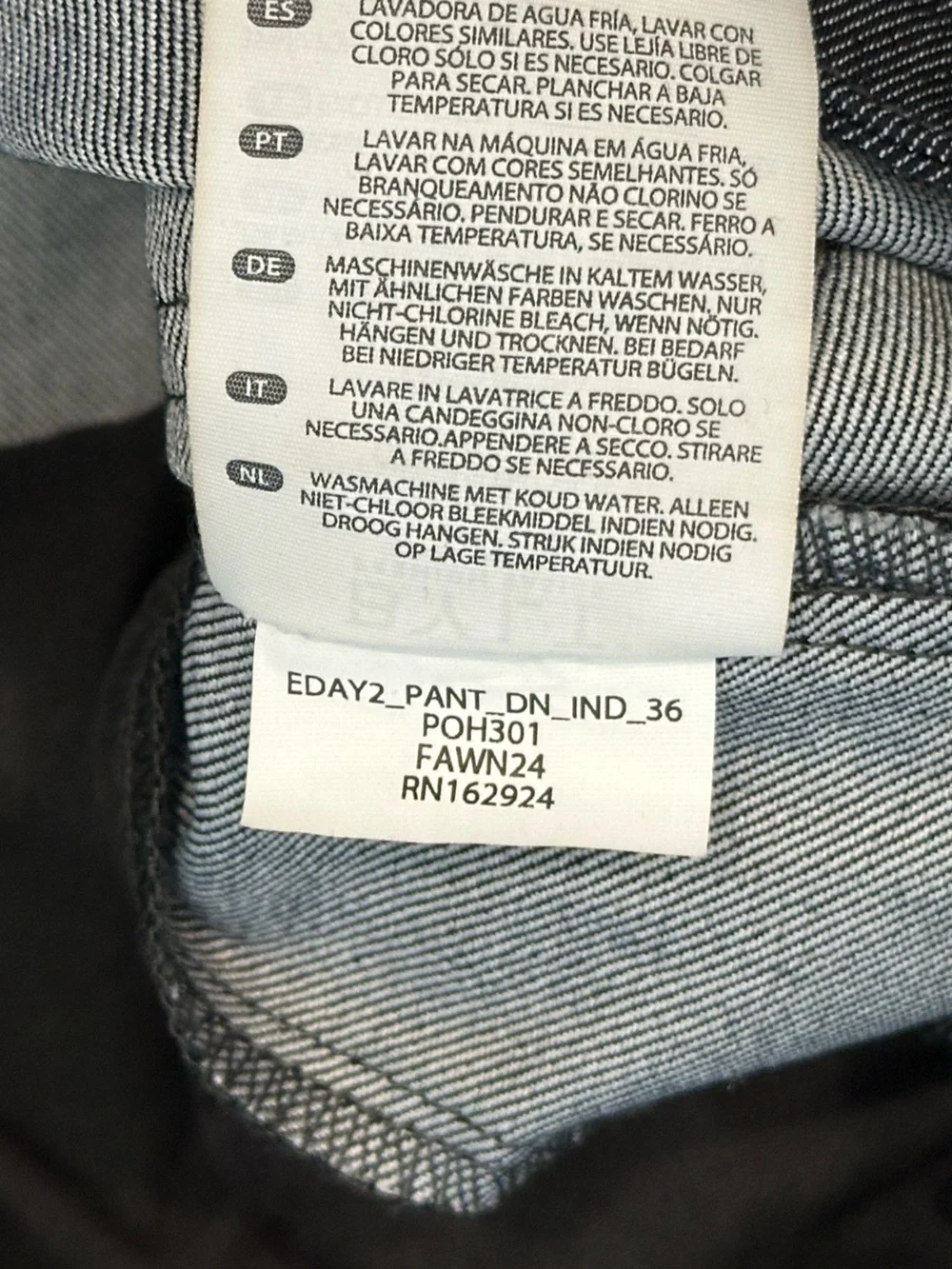 Bylt Everyday Pants 2.0 in Denim Indigo Size 36